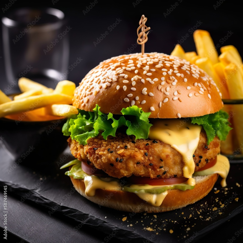 Die perfekte Kombination aus süß und würzig mit dem Chickenburger mit ...