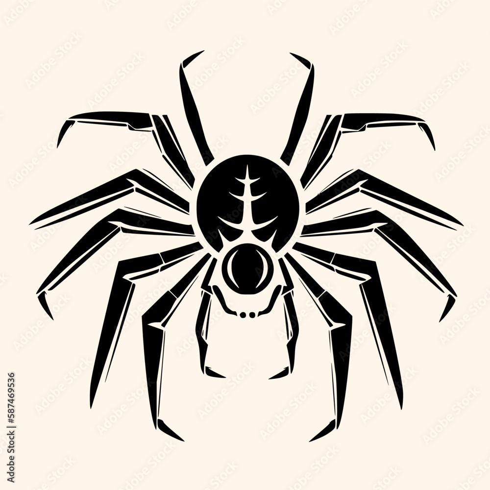 Spider vector for logo or icon, drawing Elegant minimalist style,abstract style Illustration Spider vector for logo or icon, drawing Elegant minimalist style,abstract style Illustration