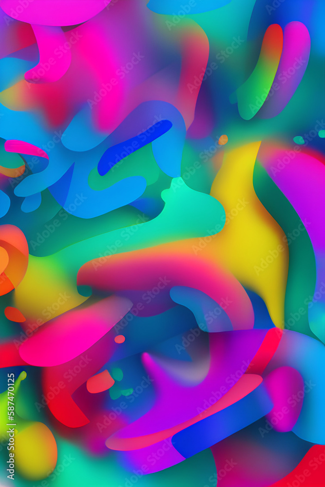 Fototapeta premium shape abstract colorful background