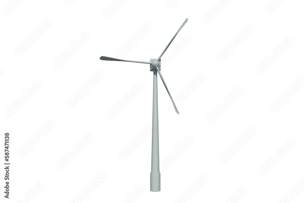 Wind power generator over white background Wind power generator over white background