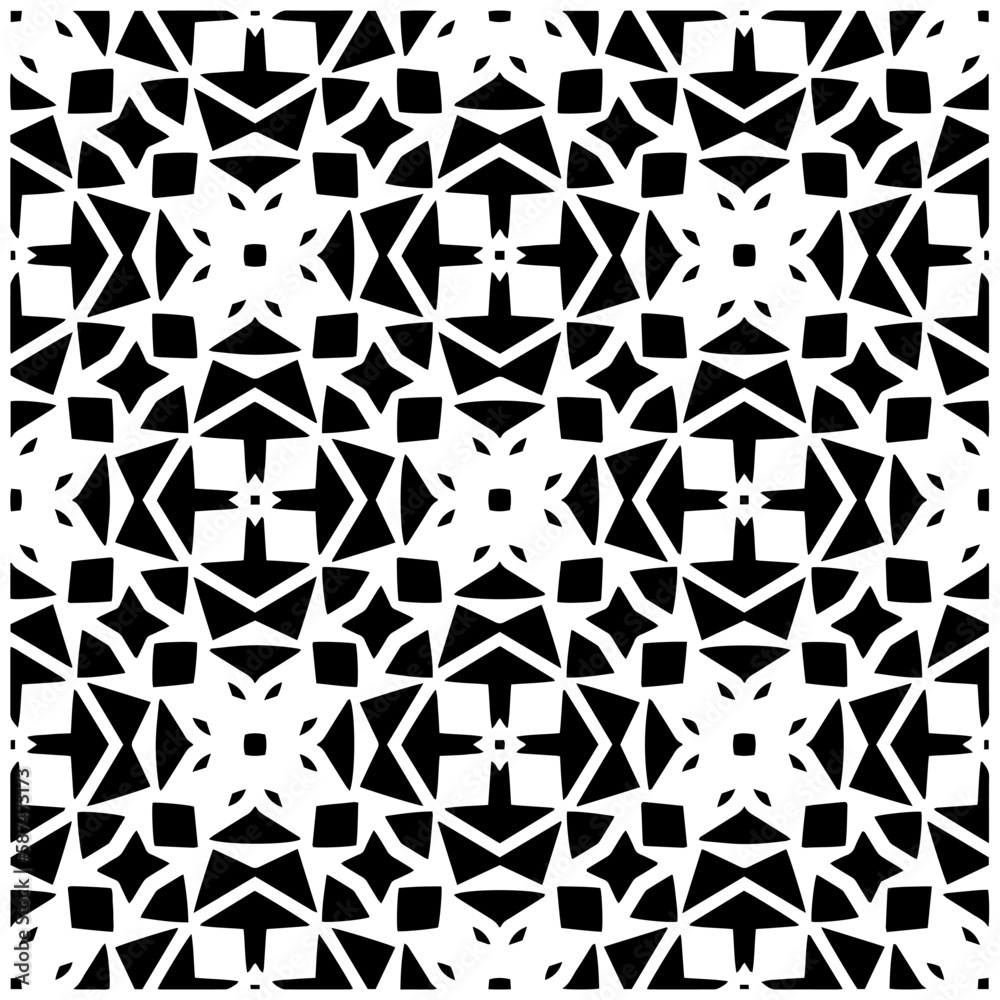 Grunge background with abstract shapes. Black and white texture. Seamless monochrome repeating pattern for web page, textures, card, poster, fabric, textile. Grunge background with abstract shapes. Black and white texture. Seamless monochrome repeating pattern for web page, textures, card, poster, fabric, textile.