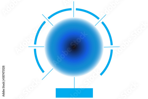 Illustration of blue design