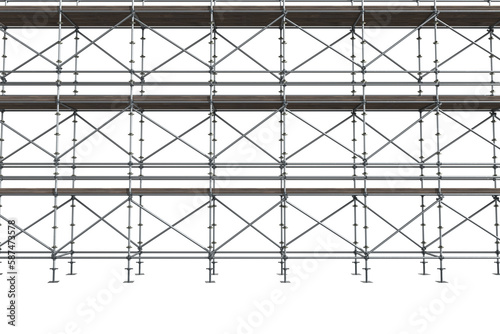 3d image of construction scaffolding