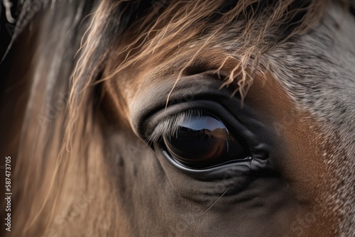 Equine Eye. Generative AI © AkuAku