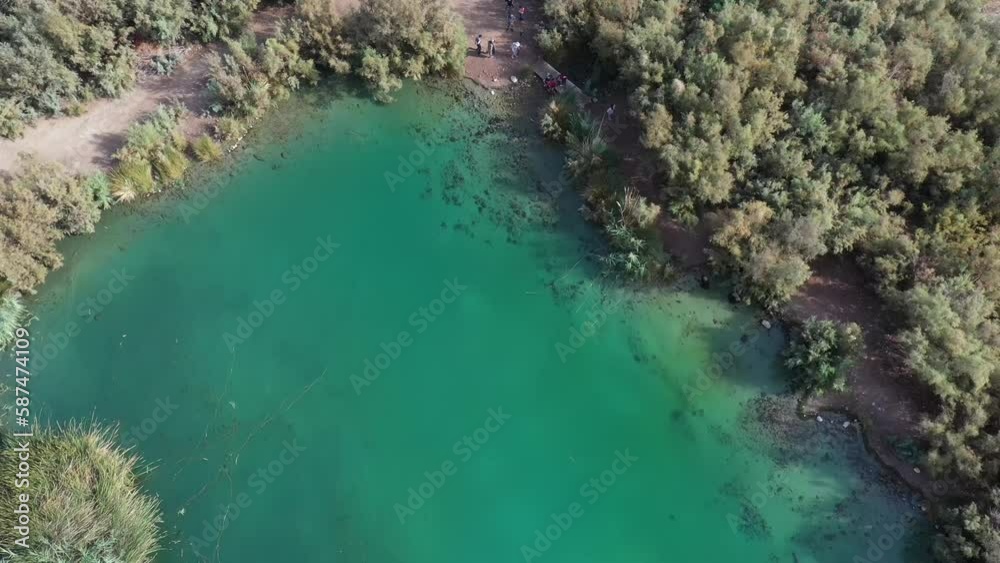 Aerial photography of Springs on the shores of the Dead Sea Judaean Desert Aerial photography of Springs on the shores of the Dead Sea Judaean Desert