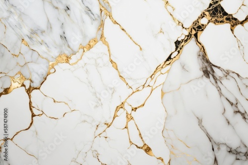 Marble Background White and Gold