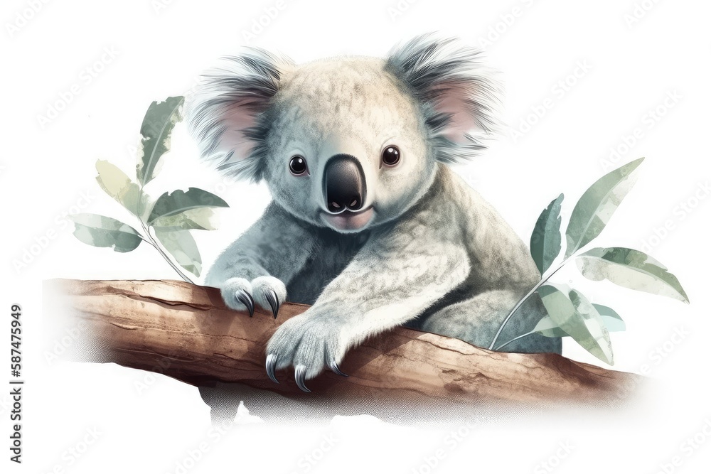 koala in tree koala in tree