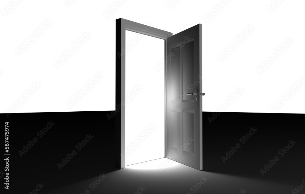 Naklejka premium Digital image of entrance door