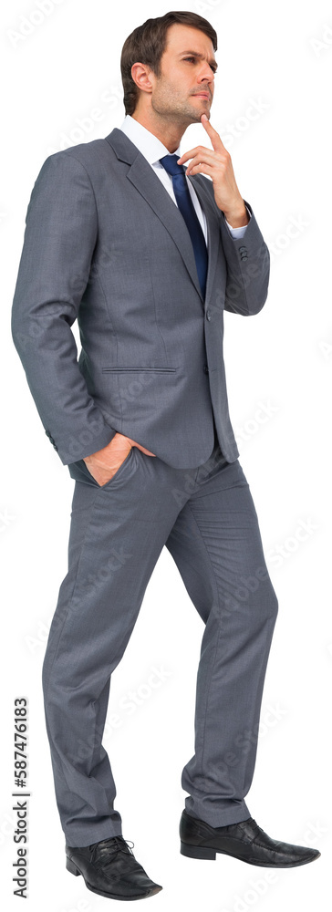 Thinking businessman Thinking businessman