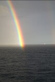 Rainbow at sea.