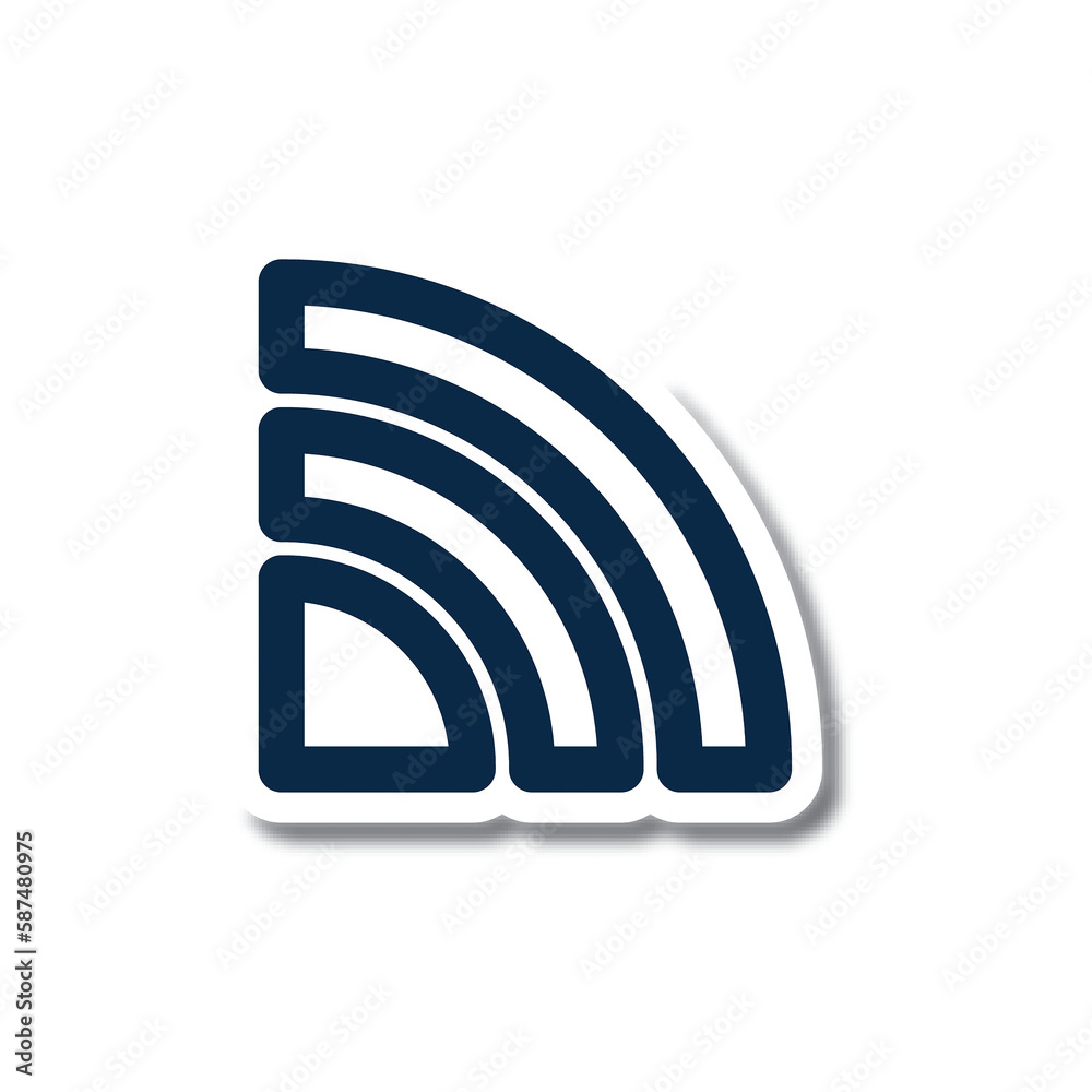 Digitally generated image of wi-fi symbol Digitally generated image of wi-fi symbol