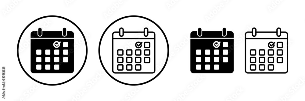 calendar icon vector. Calender symbol calendar icon vector. Calender symbol