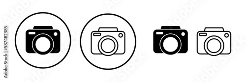 Camera Icon in trendy flat style isolated. Camera symbol web site design