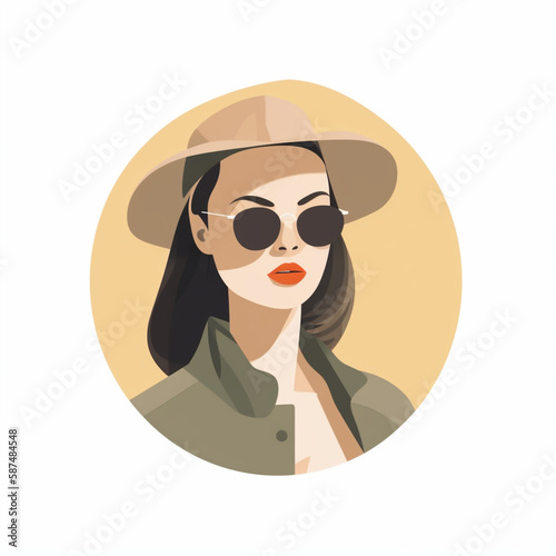 girl with sunglasses