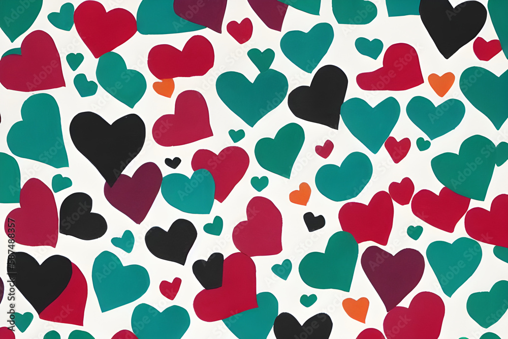 seamless pattern with hearts seamless pattern with hearts