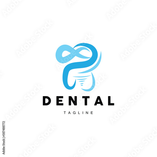 Tooth Logo, Dental Care Vector, Illustration Icon Design