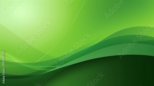 Green and calm background effect. Generative AI.