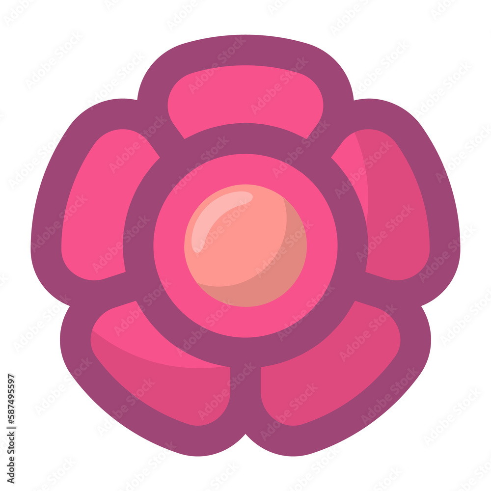 Pink flower isolated on background Pink flower isolated on background