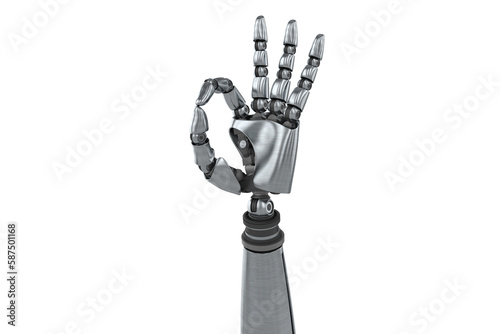Robot hand with OK sign