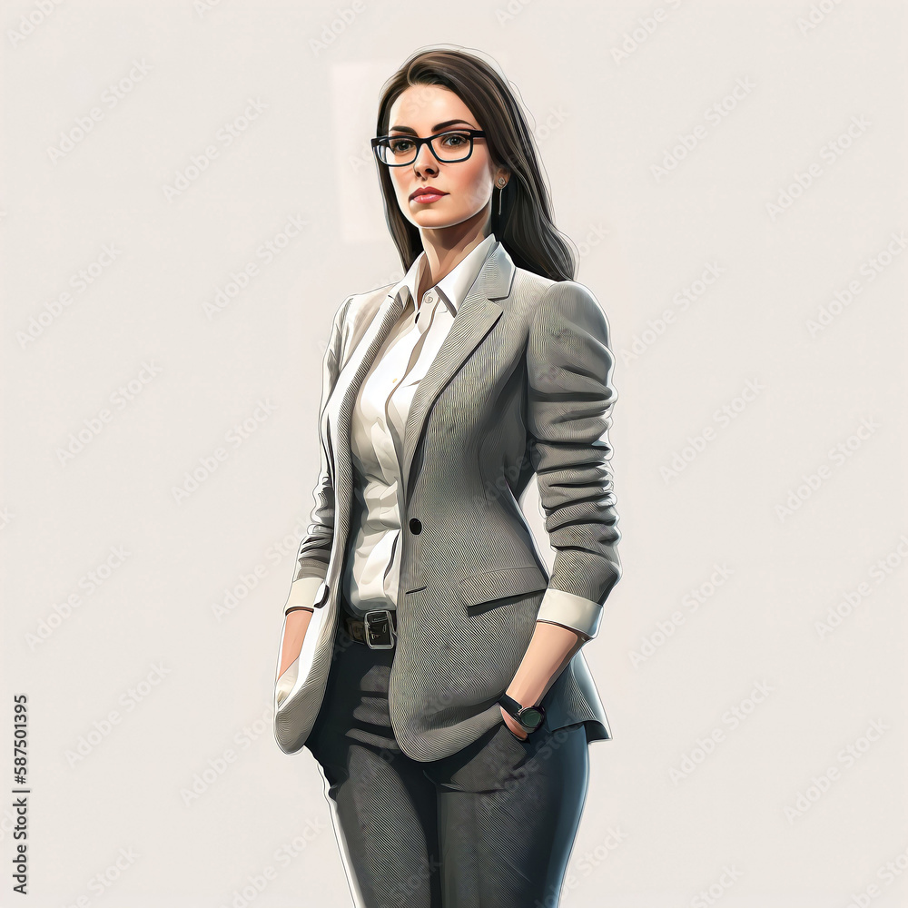 Office ladies wear formal attire created with generative AI Technology Office ladies wear formal attire created with generative AI Technology