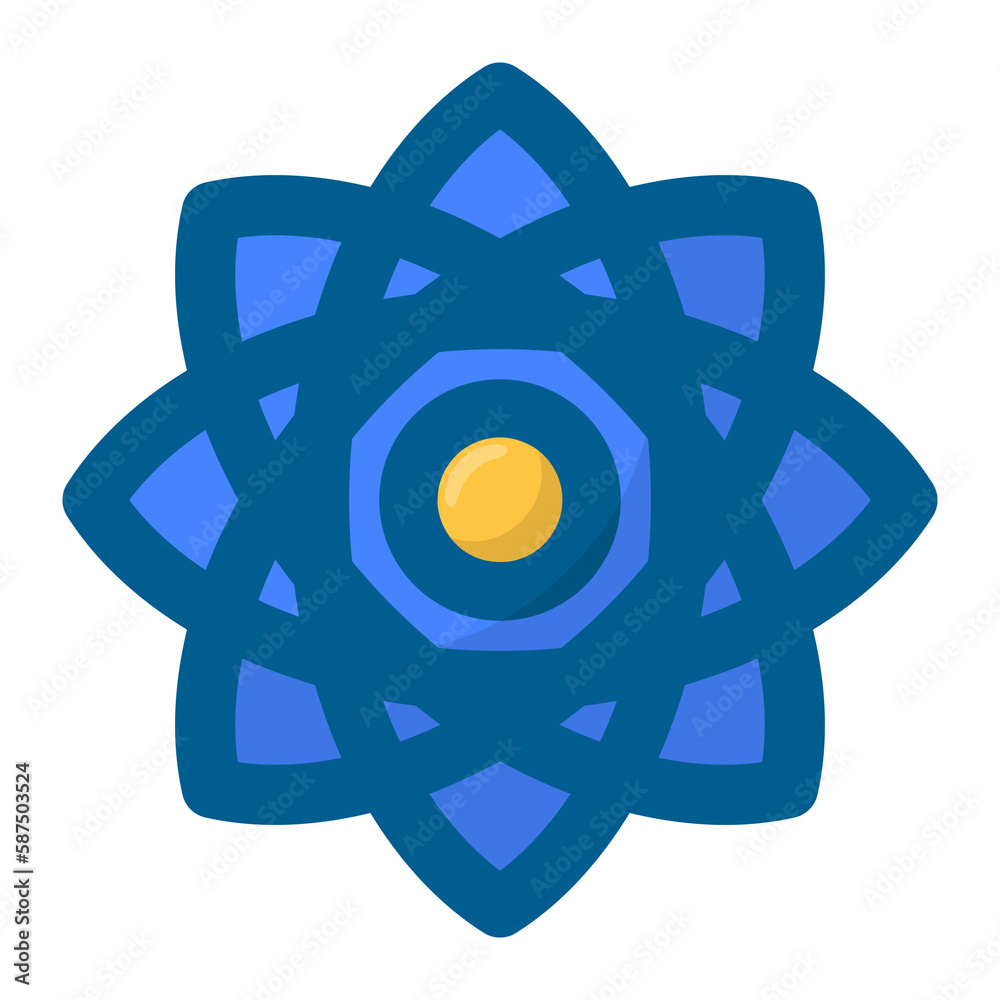 Geometric flower design element shapes. Figures, stars, spiral flower and circles no background Geometric flower design element shapes. Figures, stars, spiral flower and circles no background