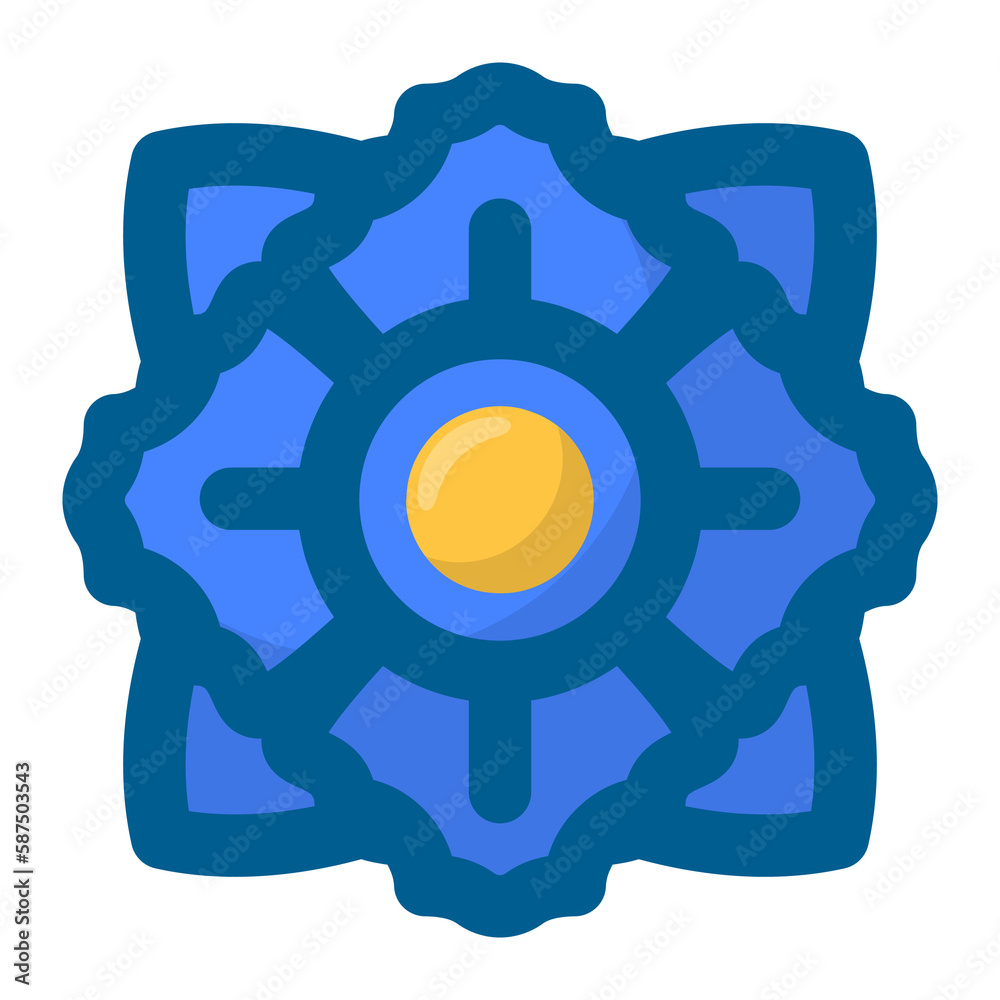 Geometric flower design element shapes. Figures, stars, spiral flower and circles no background Geometric flower design element shapes. Figures, stars, spiral flower and circles no background