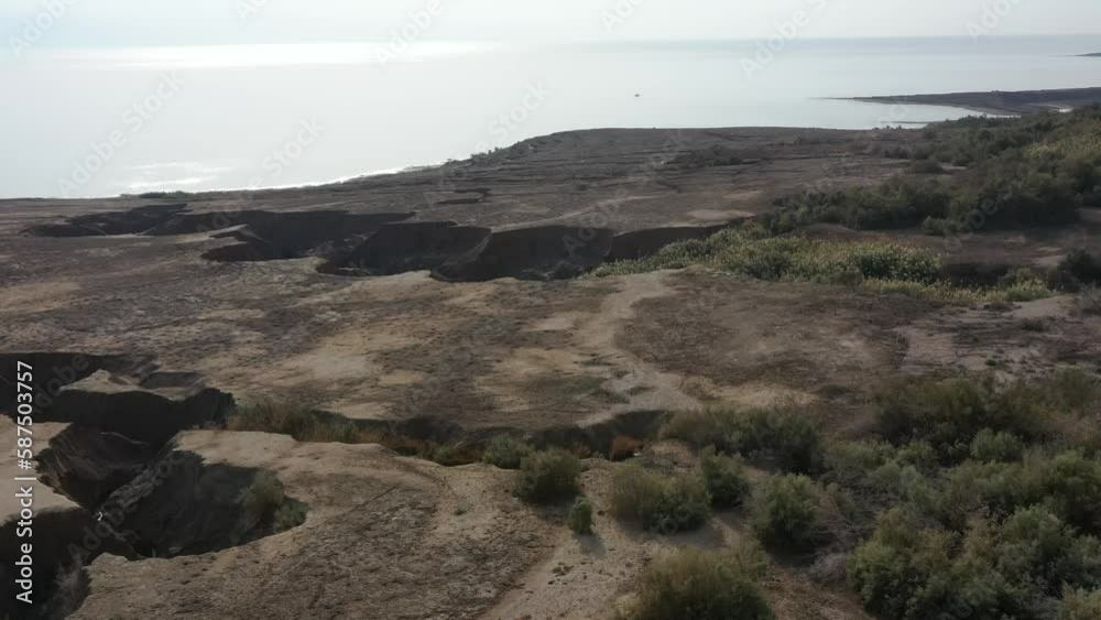 Aerial video on the Dead Sea Israel Aerial video on the Dead Sea Israel