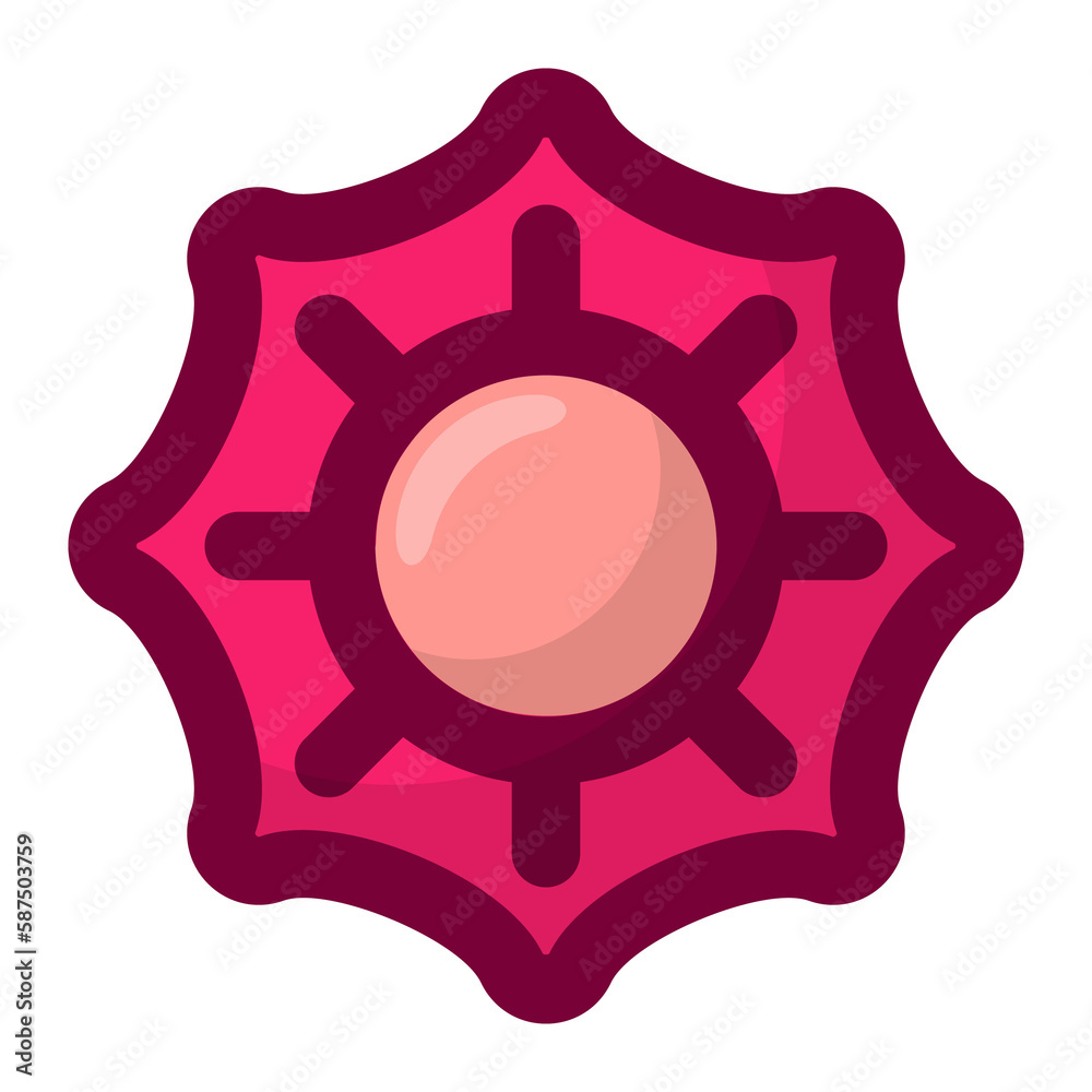 Geometric flower design element shapes pink color. Figures, stars, spiral flower and circles no background Geometric flower design element shapes pink color. Figures, stars, spiral flower and circles no background