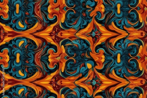 abstract and colorful design. Generative AI