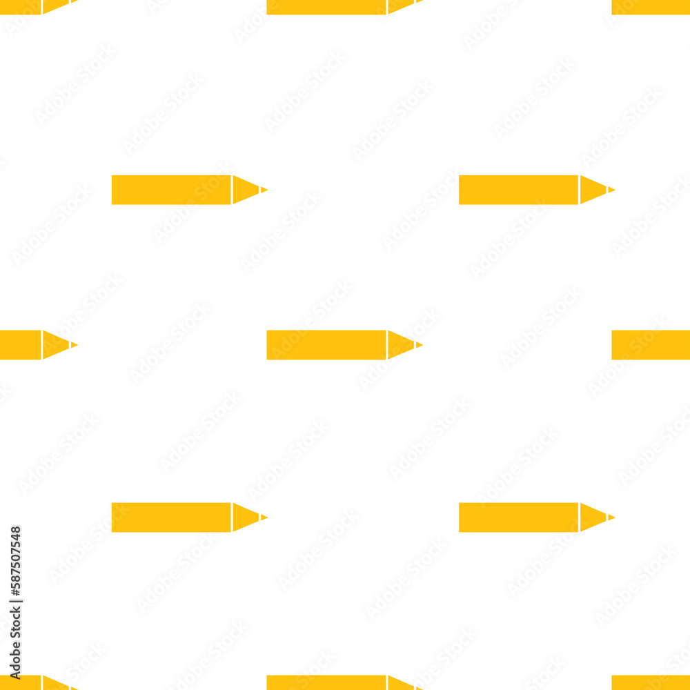 Illustration of pencil in yellow color Illustration of pencil in yellow color
