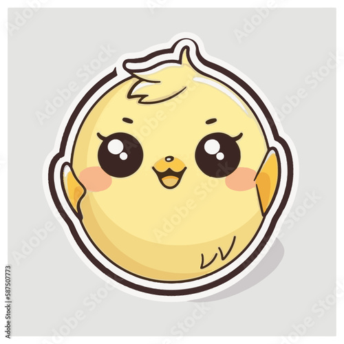 pollo pequeño y amarillo