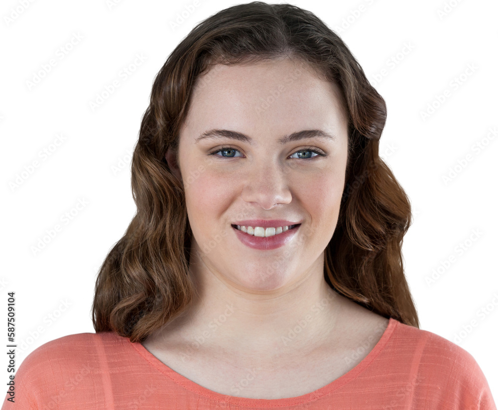 Portrait of young woman smiling Portrait of young woman smiling