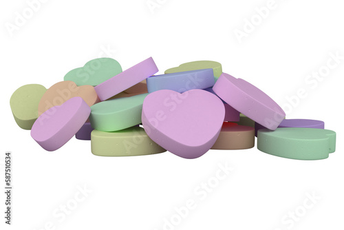Heart shaped pills 