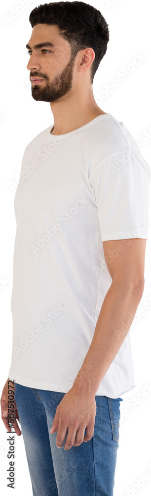 Man posing against white background Man posing against white background