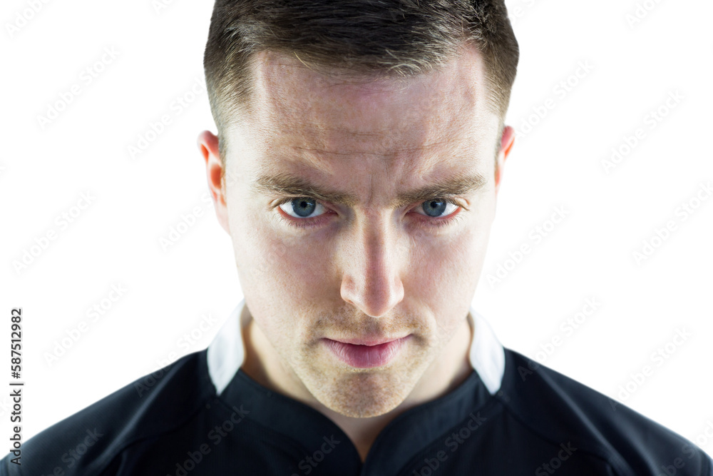 Fototapeta premium A rugby player looking down