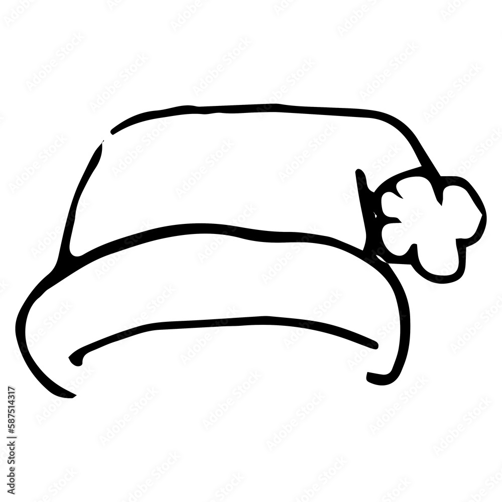 Digital composite image of Santa hat Digital composite image of Santa hat
