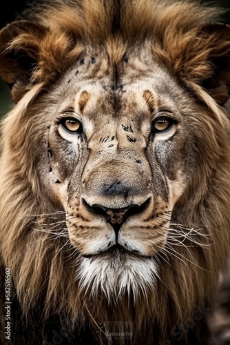 Majestic Lion Head