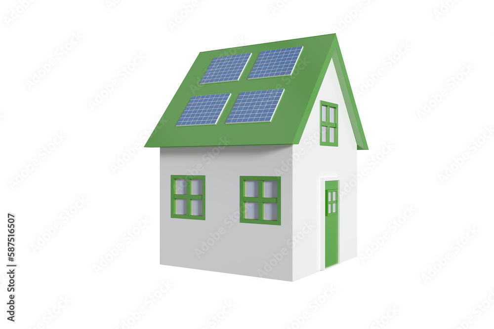 Digitally generated image of house Digitally generated image of house