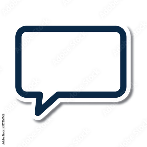 Digitally generated image of speech bubble icon