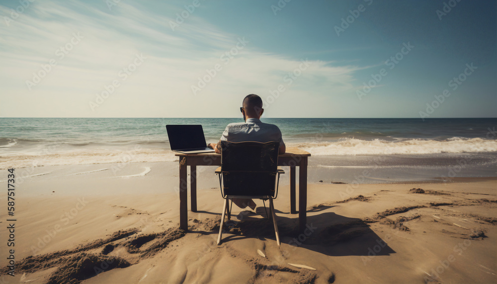 Seaside Productivity: Embracing Remote Work from Beachfront Offices