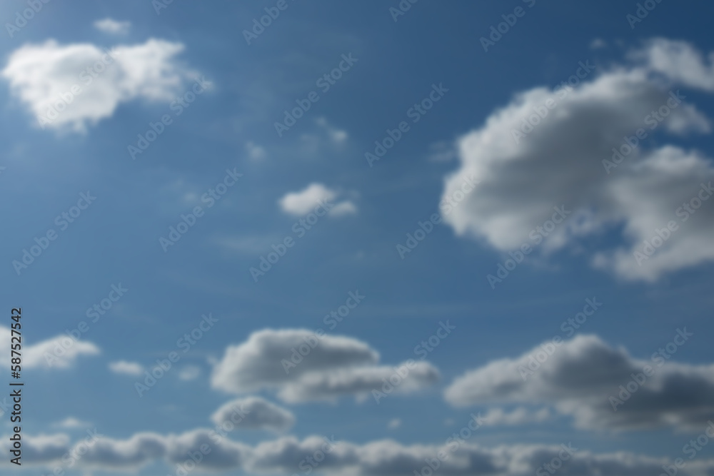 Fototapeta premium Sky with white clouds