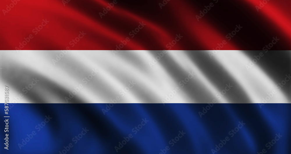 Netherlands flag waving in the wind | Dutch flag | Holland flag Netherlands flag waving in the wind | Dutch flag | Holland flag
