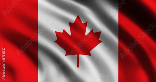Canadian flag waving background