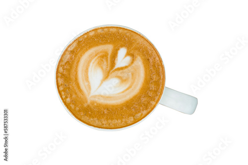 Coffee cup with cappuccino