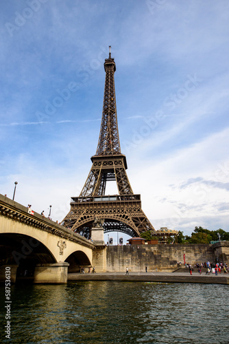 Eiffel tower in Paris, France.