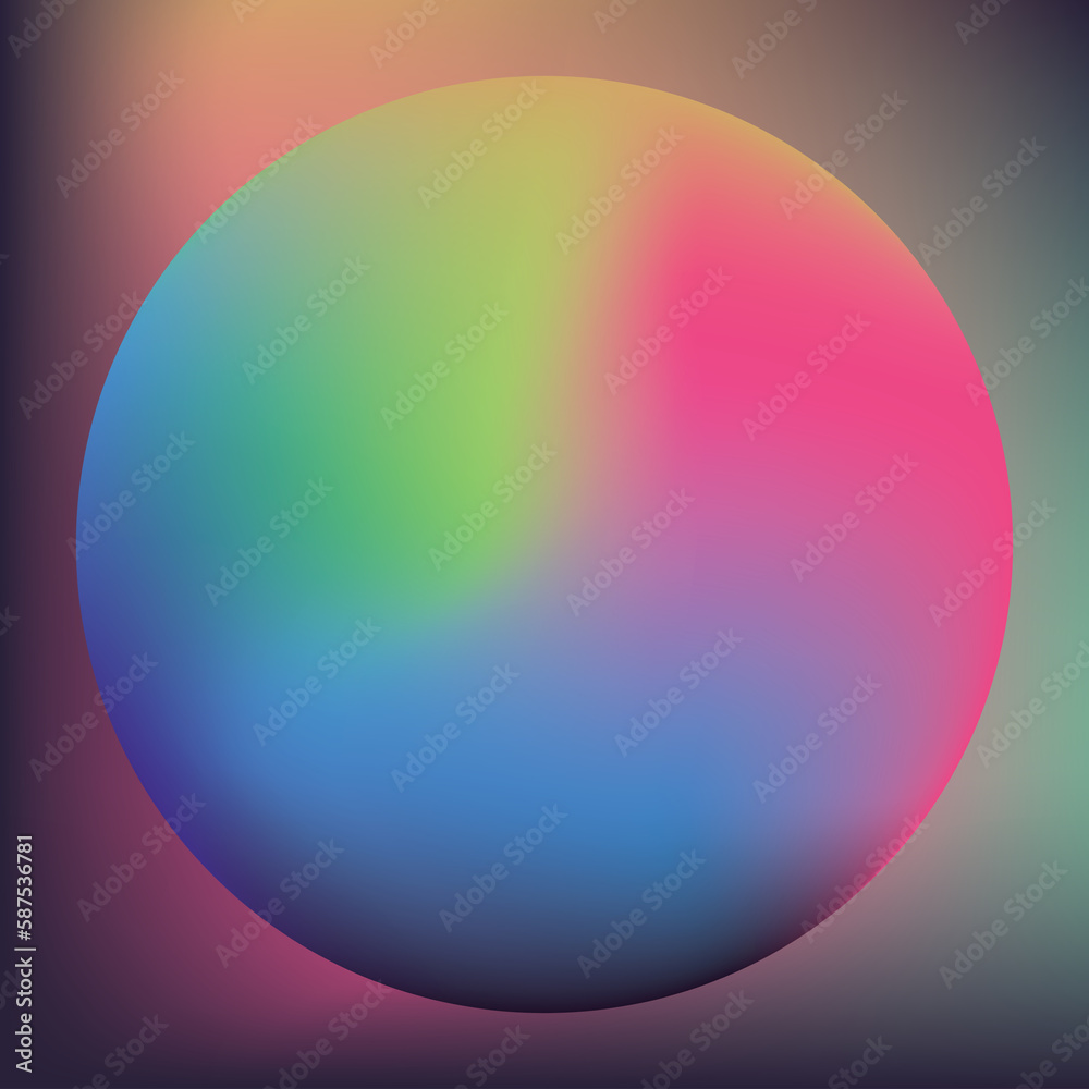 3D image of colorful sphere shape