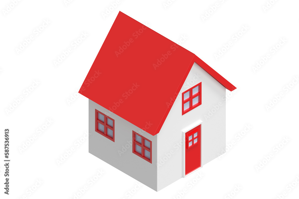Digital composite image of house Digital composite image of house