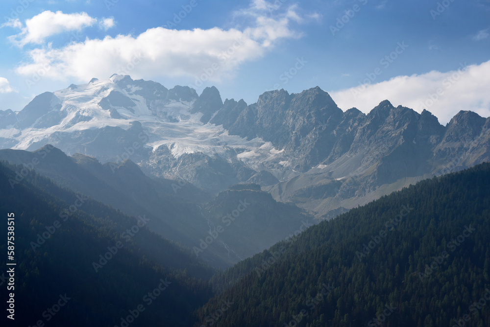 Mountain peaks. The Alps, Italy