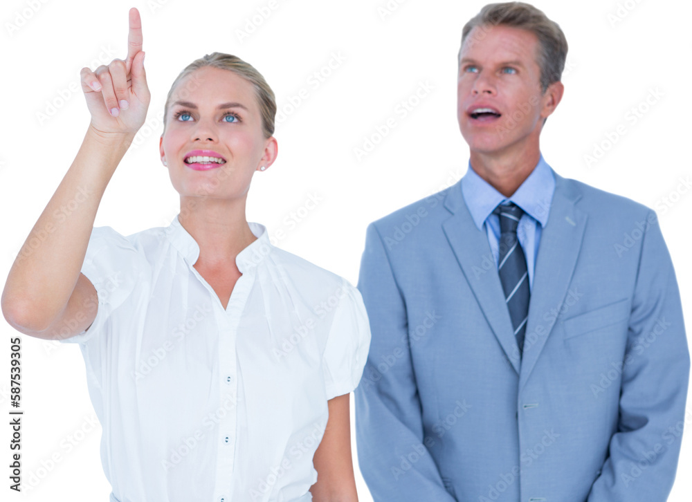 business people looking far away business people looking far away