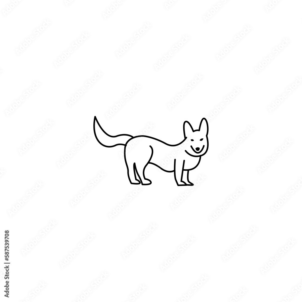 minimalist logo dog lover